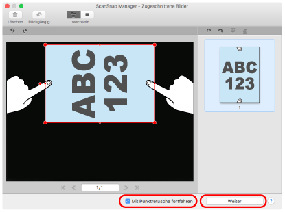 ScanSnap Manager - Bild erfassen und Datei speichern