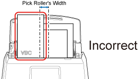 Documents Not Loaded above the Pick Roller