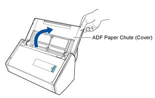 Opening the ADF Paper Chute (Cover)
