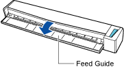 Opening the Feed Guide