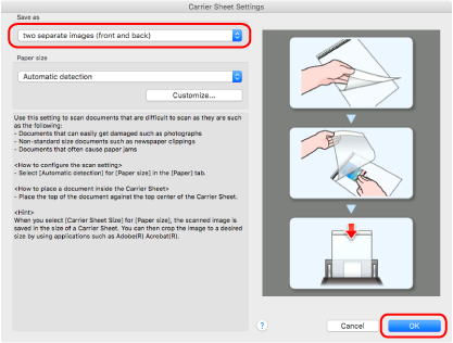 ScanSnap Setup Window