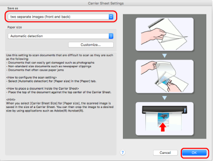 ScanSnap Setup Window