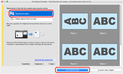 ScanSnap Manager - Digitalización de imagen y almacenamiento de archivo