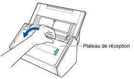 Tirage du plateau de réception vers vous