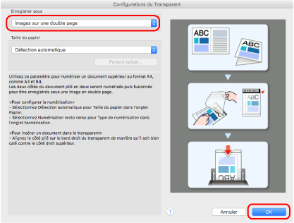 Configurations du Transparent