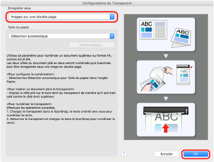 Configurations du Transparent
