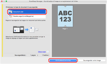 ScanSnap Manager - Numérisation d'image et enregistrement de fichier