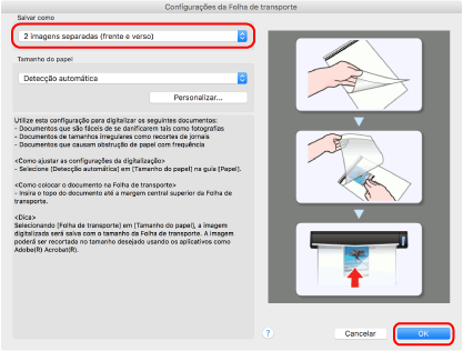 Janela ScanSnap Setup