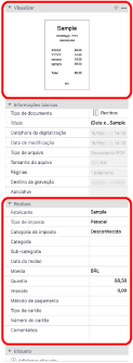 Janela principal do ScanSnap Home