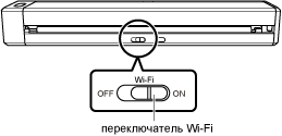 Включение коммутатора Wi-Fi