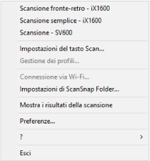Menu clic destro