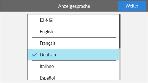 Anzeigesprache