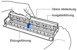 Öffnen der oberen Abdeckung von ScanSnap