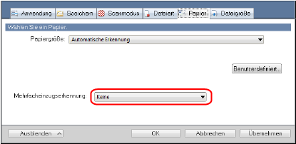 ScanSnap Setup Fenster