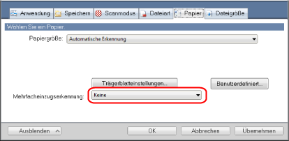 ScanSnap Setup Fenster