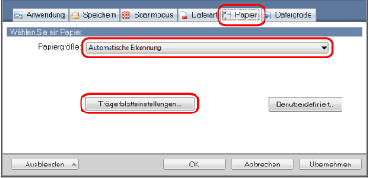 ScanSnap Setup Fenster