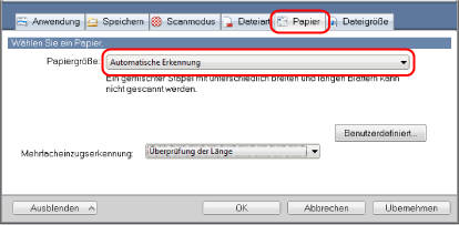 ScanSnap Setup Fenster