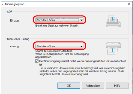 [Zuführungsoption] Fenster
