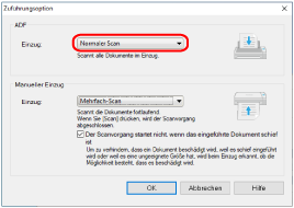 [Zuführungsoption] Fenster