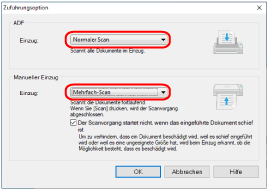 [Zuführungsoption] Fenster