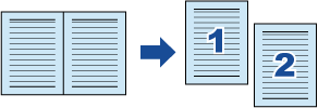 Splitting a Double-Page Spread Image into Two Page Images