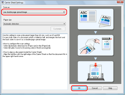 Carrier Sheet Settings