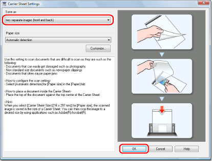 ScanSnap Setup Window