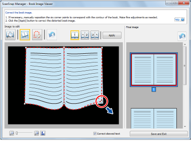Book Distortion Correction Mode