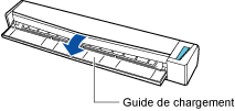 Ouvrez le guide de chargement du ScanSnap