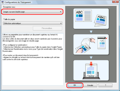 Configurations du Transparent