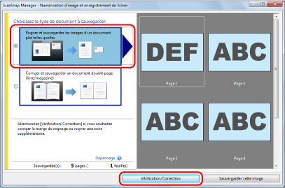 ScanSnap Manager - Numérisation d'image et enregistrement de fichier