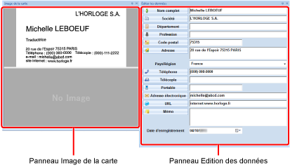 Vérifier les données de la carte