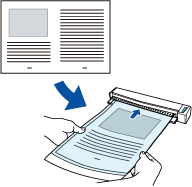 Digitalização de documentos maiores que o tamanho A4 ou Carta