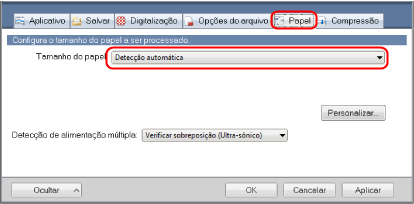 Janela ScanSnap Setup