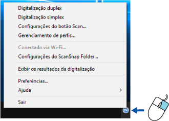 Menu do botão direito