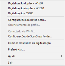 Menu do botão direito