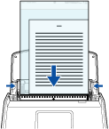 Chargement d'un document dans le ScanSnap