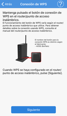 Pantalla [Conexión de WPS]