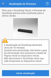 Tela [Atualização do firmware]