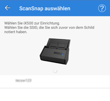 Bildschirm [ScanSnap auswählen]