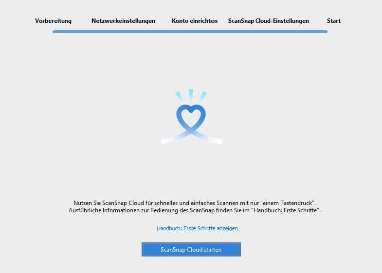 Den ScanSnap Cloud-Dienst testen