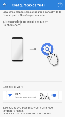 Tela [Configuração de Wi-Fi]