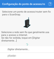 Tela [Configuração do ponto de acesso/router sem fio]