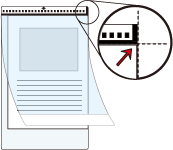 Placement du document à l'intérieur du Transparent