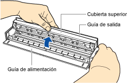 Apertura de la guía de salida