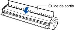 Fermeture du guide de sortie