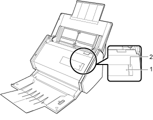 Indicatore Wi-Fi e tasto [Scan]