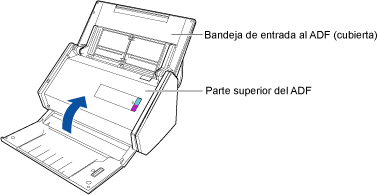 Cerrar la parte superior del ADF