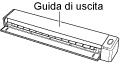 Chiusura della guida di uscita