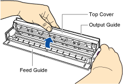 Opening the Top Cover of the ScanSnap